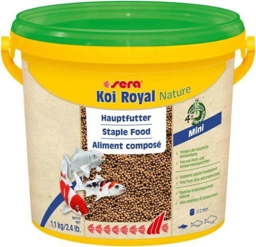 Sera Koi Royal Mini 1,1kg (2mm) Alimento Peces De Agua Fria