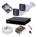 Kit Cftv 2 Câmeras Segurança Full Hd Dvr 4ch 1080p P2p Twg