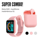 Promo Reloj D20+ Audifonos Inalámbricos I12 + Regalo