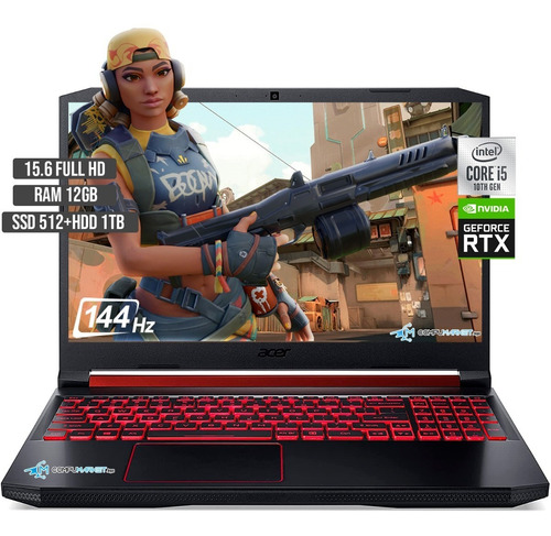 Acer Nitro Intel Ci5 Hdd 1tb+512gb Ram 12gb Nvidia 3050 4gb