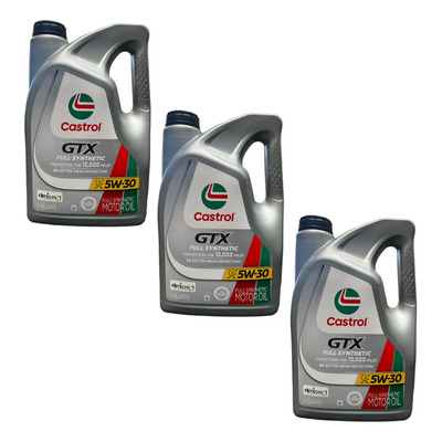 Aceite Castrol Gtx 5w-30 Full Synthetic Paq 3 Garrafas 4.73l | Envío gratis
