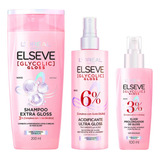 Kit Elseve Glycolic Gloss Sh + Acidificante + Sérum Loréal