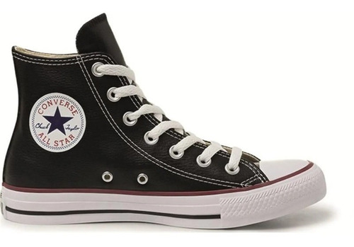 Tênis All Star Taylor Cano Alto Couro Preto