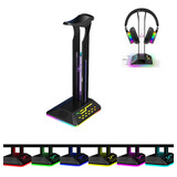 Soporte Para Diademas Audifonos Y Auriculares Gamer Rgb