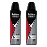 Desodorante Aero Rexona Clinical 150ml Masc Sports-kit C/2un