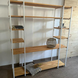 Rack Tv / Estanteria Industrial Hierro Y Madera