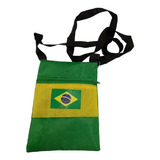 Bolsa Porta Carteira Passaporte E Documentos Bandeira Brasil