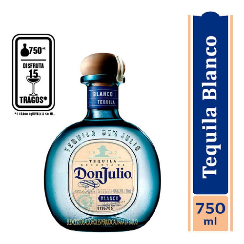 Don Julio Tequila Blanco 700ml - mL a $311