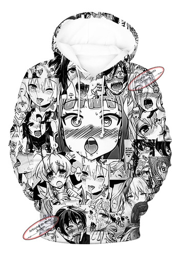 A1 Hentai Sudadera Ahegao Chamarra Ecchi Otaku Manga Figura 