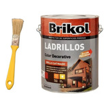 Brikol Ladrillos Natural / Ceramico X 20 Lts + Pincel