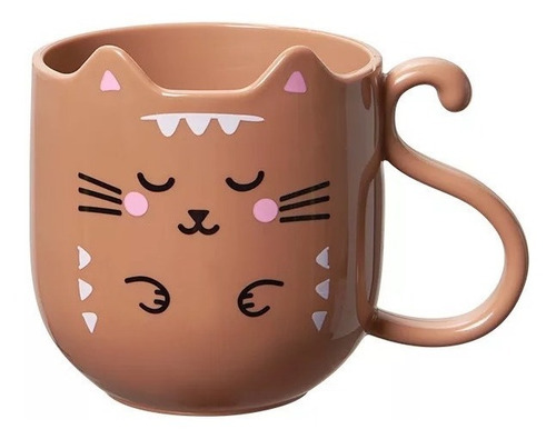 Vaso Gato Kawaii Para Niños