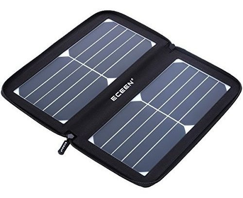 Cargador De Teléfono Con Panel Solar Plegable, Carga Usb