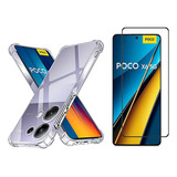 Kit Capa Anti Impacto E Película 3d Para Xiaomi Poco X6 5g