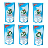 Limpador Cif Banheiro Sem Cloro Refil 450ml Potência Nfe 6un