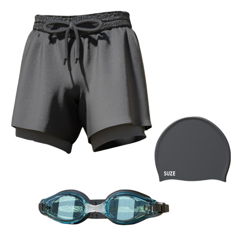Goggles+trajes Kit De Lentes De Natación 3 En 1 Para Hombre