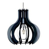 Lampara Colgante 1 Luz Moderna Negro Blanco Loja Ferrolux