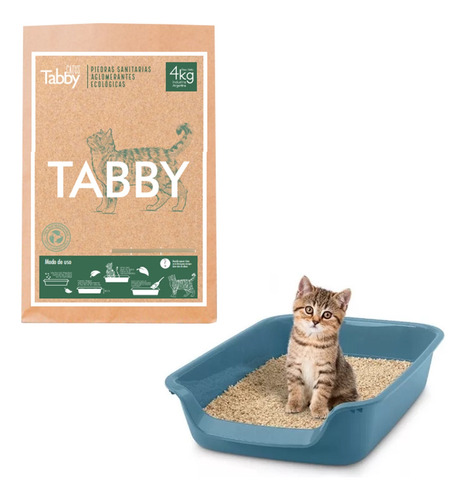 Piedritas Aglomerante Para Gatos Catus Tabby 4 Kg Premium