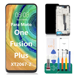 Para Motorola One Fusion Plus Pantalla Táctil Lcd Con Marco