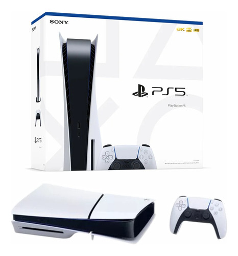 Sony Playstation 5 Slim 1 Tb Con Lector Blanco Con Factura A