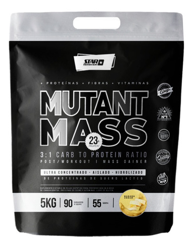  Mutant Mass 5 Kg Ganador Star Nutrition Sabor Banana