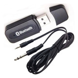 Conversor Receptor Bluetooth Auxiliar P2 Usb + Cabo P2 X P10