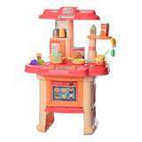 Cocina Infantil Mediana Horno Luz Sonido Niños Chefs Color 16856 Rosada