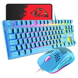 Combo De Teclado Y Mouse Para Juegos Felicon Rgb -azul