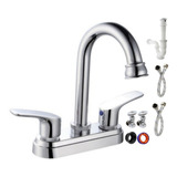 Kit Juego Llave Mezcladora Grifo Para Lavabo Baño Tipo Bar