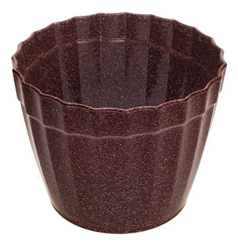 Vaso Cachepot Plissado Grande Decorativo Flores Orquídea