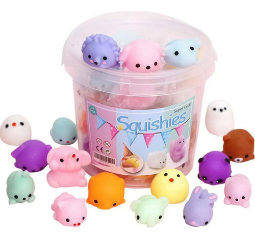 100 Squishy Mochi Animals Toys  Random Kawaii Souvenir