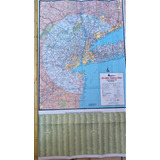 Mapa Rutero De New York Y Alrededores Hasta 80 Km-50 Millas