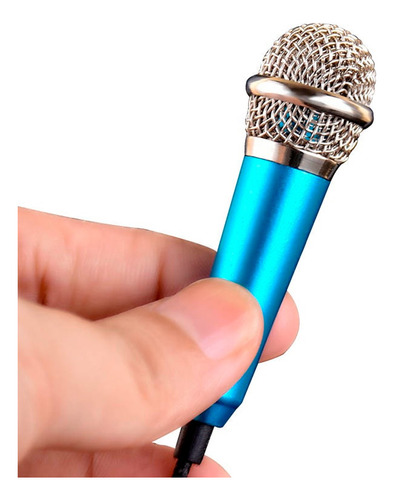 Mini Microfono Metalico Aux 3.5 Para Grabar En Dispositivos