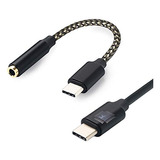 C35f Usb C Tipo C 3 5mm Hembra Dac Auriculares Cable Ad...