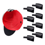 8 Ganchos Adhesivos Para Gorras Y Sombreros - Negro