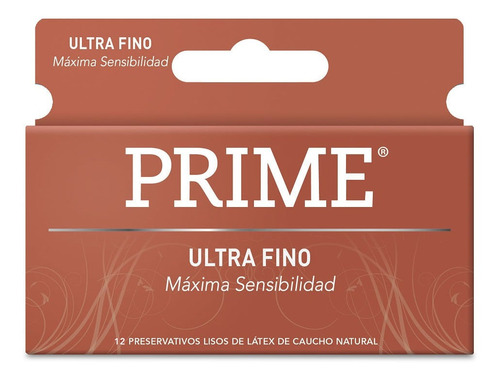 Preservativo De Látex Prime Ultrafino X 12 Un