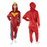 Mulher Maravilha Kigurumi Pijama Fantasia Macacão Oficial Dc