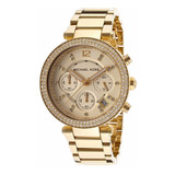 Reloj Michael Kors Parker Gold Mk5354 Para Mujer