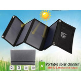 Cargador Solar 28w 5v 5amp Panel Plegable Celular Rápida