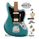 Kit Elétrica P/ Fender Player Jaguar Com Pio Cts Switchcraft