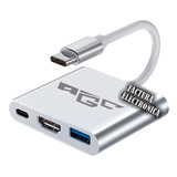 Adaptador Mac Windows Hub Usb-c A Hdmi Usb 3.0 Usb C 3 En 1 