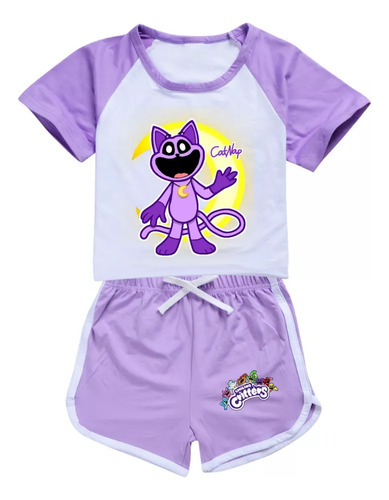 Critters Sonriente Catnap Para Niños Pequeños Ropa Deportiva