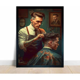 Quadros Barbearia Cabeleireiro Corte Decorativo A3 45x33 Cm