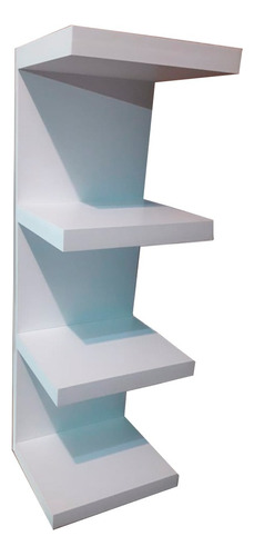 Zapateros Torre Flotante 80cm (4 Estantes) Blanco