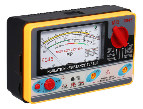 Medidor De Resistencia De Aislamiento Digital Ohmetro Megger