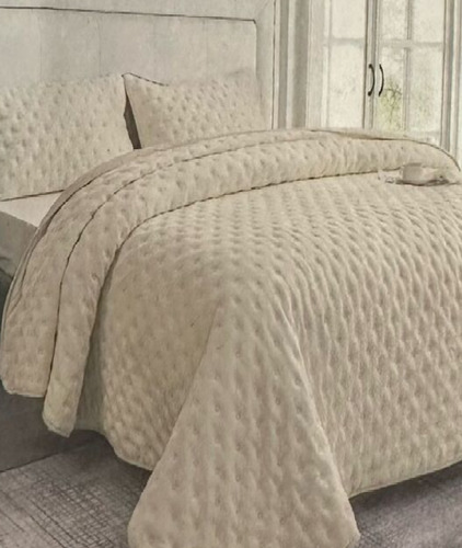 Cubrecama 2 Plazas Y Media Reversible Queen Size  2 Fundones