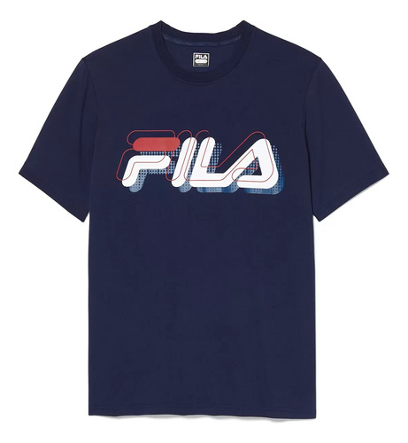 Fila Original Playera De Manga Corta 100% Algodón 