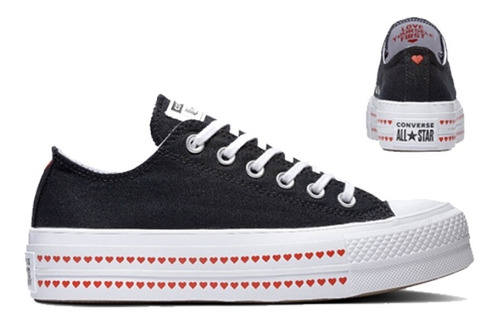 Converse Chuck Taylor All-star Plataforma Ox Lift Love Black