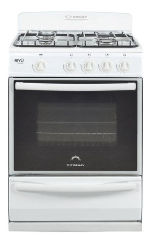 Cocina Ormay Biyu Blanca 58cm Multigas Autolimpiante Sta Fe