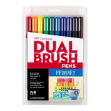 Marcadores Tombow Dual Brush Colores Primarios - Primary