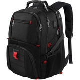 Mochila De Viaje Yorepek Rs-a1 Para Laptop 17 Pulgadas, Escolar, Grande 50l Antirrobo Impermeable Negra